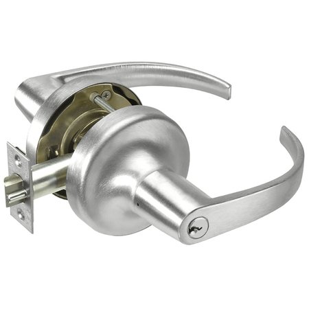 YALE Grade 2 Entry Cylindrical Lock, Pacific Beach Lever, Conventional Cylinder, Satin Chrome Finish PB5304LN 626